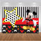 Photography Background Photocall Mickey Mouse Backdrop for Birthday Party Decorations Custom Children Newborn Birthday Photo