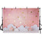 Photography Background Pink Twinkle Twinkle Little Star Clouds Girl 1st Birthday Cake Smash Decor Backdrop Photo Studio