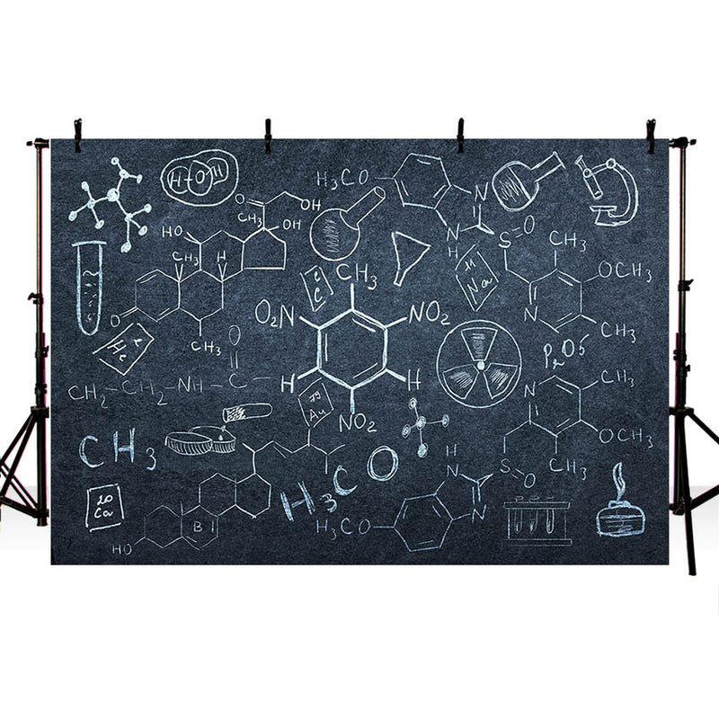 Back to School Photography Background School Chemistry Classroom Chalkboard Scientist Kids Birthday Party Decor Backdrop Photo Studio