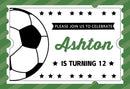 Fondo de fotografía de fútbol, ​​únete a nosotros para celebrar decoraciones para fiesta de cumpleaños de niños, accesorios de estudio fotográfico 