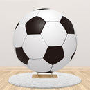 Photography Background Soccer Round Football Kids Boys Birthday Baby Shower Party Elastic Cover Photo Backdrop Studio