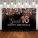 Photography Background Sweet 16 Girl Sparkling diamond Birthday Party Decorate Photocall Photophone Photo Studio