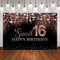 Photography Background Sweet 16 Girl Sparkling diamond Birthday Party Decorate Photocall Photophone Photo Studio