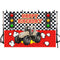 Photography Background Truck Racing Cars Black White Grid Red Boy Kids Birthday Party Decor Backdrop Photo Studio Props