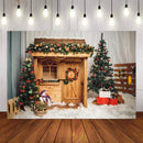Snow Photography Backdrops Christmas Eve Background Backdrops Home Party Decoration Props Xmas Vinyl photo Backdrop For kids