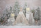 Arrière-plan de photographie d'hiver, noël, flocon de neige, tente, arbre de pin, décor de Portrait de famille d'enfants, accessoires de Studio Photo 