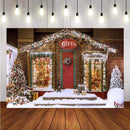 Snow Photography Backdrops Home Christmas Theme Background Backdrops Outdoor Decoration Props Xmas Vinyl photo Backdrop For kids