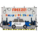 Photography Background policeman Police Car City Handcuffs Boys Birthday Party Decorations Backdrop Booth Photo Studio