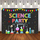 Arrière-plan de photographie scolaire, Science chimique, Science folle, scientifique amusant, garçon et fille, arrière-plan de fête d'anniversaire chimique, Studio Photo