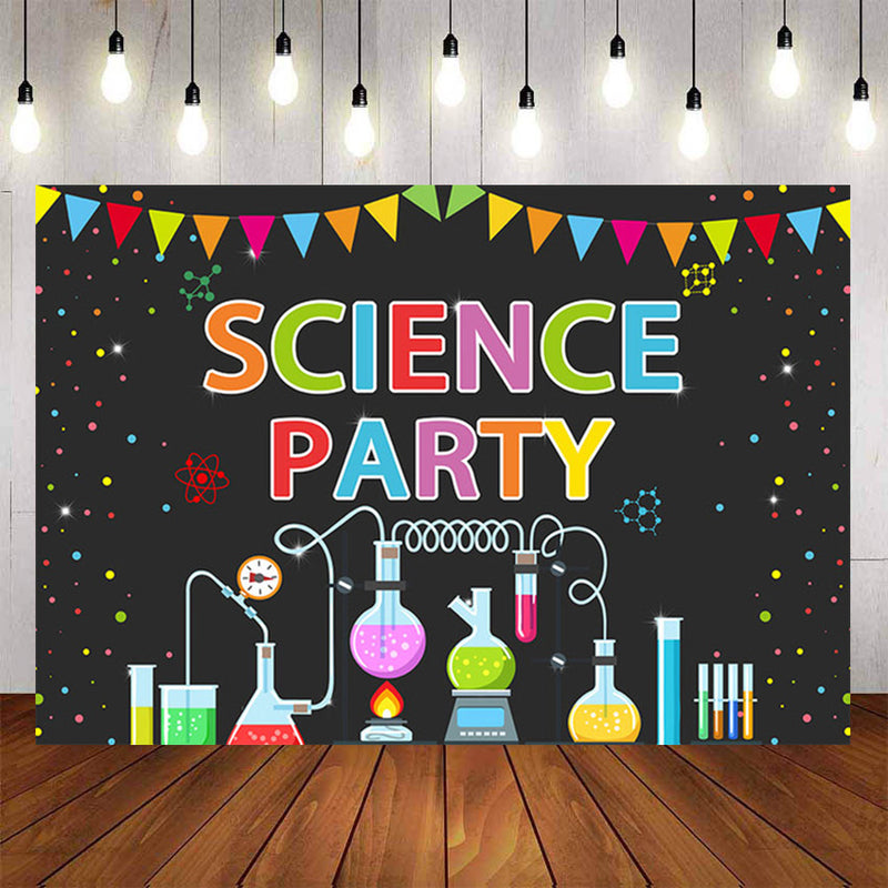 School Photography Background Chemical Science Mad Science Fun Scientist Boy Girl Chemical Birthday Party Backdrop Photo Studio