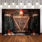 Photography Background Christmas Barn Doors Lights Rustic Wooden Kids Family Portrait Decor Backdrop Photo Studio Props