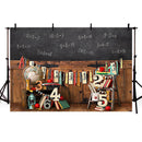 Photography Background Classroom Chalkboard Back to School Globe Kid Portrait Birthday Decoration Backdrop Photo Studio