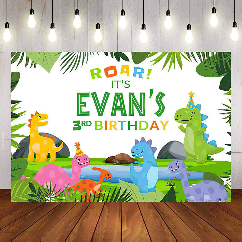 Dinosaur Jungle Forest Animal Safari Party