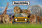 Photography Background Jungle Africa Animals Safari Wildlife Forest Child Boy Birthday Party Decor Backdrop