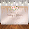 Photography Background Pink Flower Gold Glitter Diamond Custom Wedding Bride Engagement Party Backdrop Photo Studio Prop