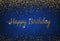 Fondo de fotografía azul real puntos de brillo dorado niños hombres decoraciones de feliz cumpleaños Banner telón de fondo estudio fotográfico 