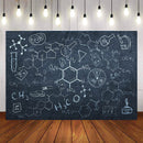 Back to School Photography Background School Chemistry Classroom Chalkboard Scientist Kids Birthday Party Decor Backdrop Photo Studio