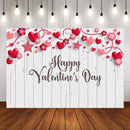 Wood Floor Photography Backdrops White Wooden Background Backdrops Props Valentine's Day Vinyl photo Backdrop Heart Love