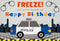 Fondo de fotografía policía coche ciudad esposas niños decoraciones para fiesta de cumpleaños telón de fondo cabina estudio fotográfico 