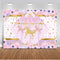 Pink Carnival Amusement Park Photography Floral Carousel Girl Birthday Party Backdrop Decoration Ferris Wheel Newborn Princess