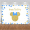 blue Minnie mouse backdrop for photography custom birthday background for photo studio Birthday Party Personalised