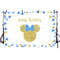 blue Minnie mouse backdrop for photography custom birthday background for photo studio Birthday Party Personalised