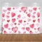 Pink heart Newborn Baby backdrop for photography Valentine background for photo studio portrait Red Heart Watercolor party decor