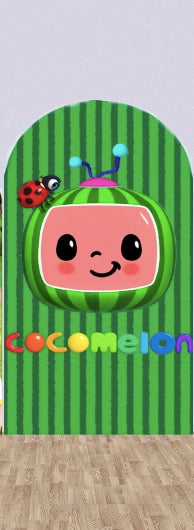 Cocomelon Photo Background Coco Melon Cover Theme Arch Background Double Side Elastic Covers