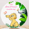 Customize The Lion King Round Backdrop Girls Birthday Party Circle Background Covers