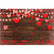 Arrière-plan de Photo de cœurs d'amour rouge, pour photographie de Portrait de mariage de la saint-valentin, points or Rose, arrière-plan en bois rustique marron pour Studio 