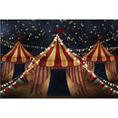 Rétro cirque enfants fête d'anniversaire photographie toile de fond minable cirque nouveau-né Portrait Photo fond ciel étoilé nuit