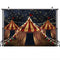 Fondo de fotografía para fiesta de cumpleaños de niños de circo Retro, retrato de circo desgastado para recién nacido, fondo fotográfico con cielo estrellado y noche