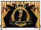 Royal Baby Shower Backdrop Golden Crown and Curtrain Background It's a prince Baby Shower Party Decoration Props Dessert Table