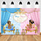 Célébration royale sexe révéler toile de fond bienvenue Prince ou princesse bébé douche fête Photo toile de fond fond bleu ou rose