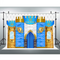 Royal Prince Blue Castle 1st Birthday Photography Background Boy First Birthday Baby Shower Party Decoration Banner Backdrops