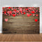 Plancher de bois rustique toile de fond de la Saint-Valentin pour studio de photographie amour coeur mois jour photo fond studio fleurs roses