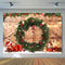 Rutic Wood Christmas Tree Backdrop for Photography Children Kids Portrait Background for Photo Studio Decoration