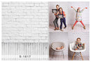 White Wall Backdrop for Photography Baby Shower Photographic Backgrounds Birthday Brick Wall Photo Props