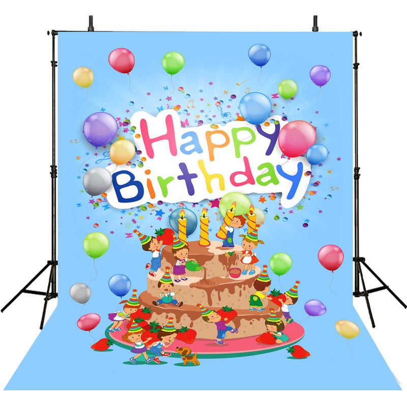 photo booth backdrop birthday Party happy birthday cake photo backdrops for baby vinyl one birthday photo background baby boys 1st birthday backdrop ideas photos customized birthday party photo backdrop 1st birthday