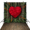 Customize Valentine Party Photography Backdrops Brick Photo Props Big Red Heart Valentine's Day Background Photo Studio