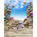 school backdrops kids photography backgrounds books 6x9 vinyl photo backdrops for teens clouds sky photo booth props large school party backdrops for photography
