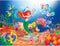 Ariel Mermaid photography Background Underwater Theme Little Mermaid Birthday Party Baby Shower Castle Corals balloon Ariel Princess Cartoon Decor Backdrop Photo Studio