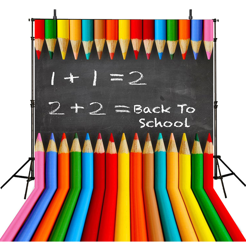 6x9 school backdrops kids photography backgrounds books vinyl photo backdrops for teens colorful pencil photo booth props large school party backdrops for photography