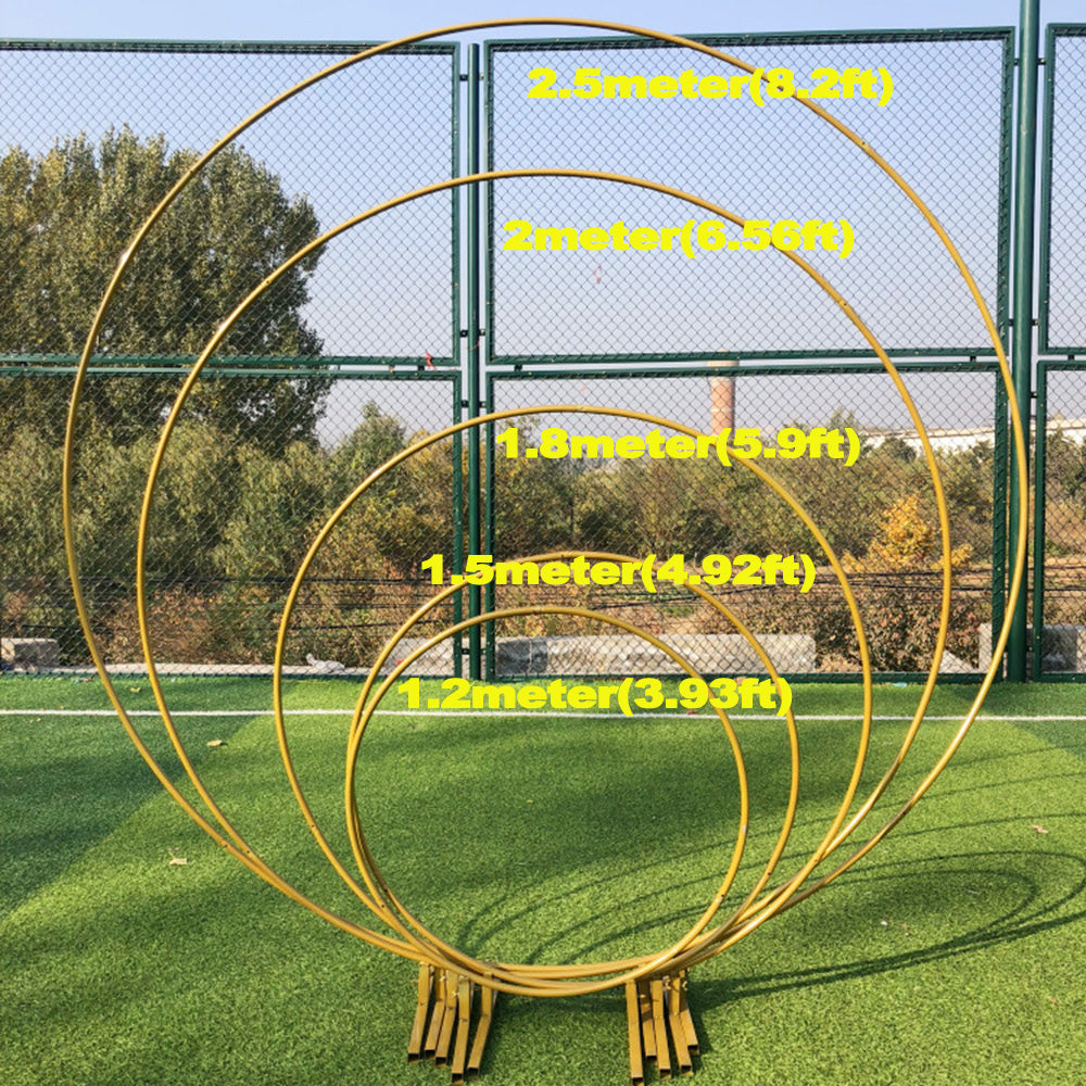 Circle Metal Kids Birthday Garden Arch Circle Arch Frame Round Backdrop Stand