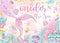 Mermaid Photography Backdrop Underwater World 1st Birthday Party Decoration Girl Baby Shower Studio Photo Background Banner