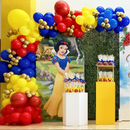 Customize Size Disney Princess Photo Background Snow White Princess Cover Theme Arch Background Double Side Elastic Covers