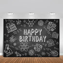 Science Theme Party Backdrop The Scientist Laboratory Blackboard Photo Background Happy Birthday Decoration