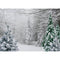 Toile de fond de scène de forêt de neige pour la photographie, arrière-plan de forêt de pins pour Studio Photo de nouveau-né