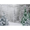 Snow Forest Scene Backdrop for Photography Pine Tree Forest Background for Photo Studio Newborn