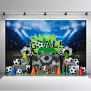 Soccer All Star Boy 1st Birthday Photography Backdrops Cake Smash Photo Props Studio Booth Background Football Decor